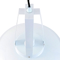 Mexlite Pendelarmatuur EDEN down, 1-vlams, rond E27 IP20, glanzend, wit dimbaar