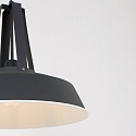 Mexlite Pendelarmatuur EDEN down, 1-vlams, rond E27 IP20, zwart mat dimbaar