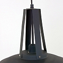 Mexlite Pendelarmatuur EDEN down, 1-vlams, rond E27 IP20, zwart mat dimbaar