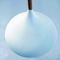 Mexlite Pendelarmatuur BJORR - � 33CM 1-vlams, klein, hoog E27 IP20, wit mat dimbaar