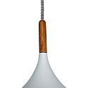 Mexlite Pendelarmatuur BJORR - � 33CM 1-vlams, klein, hoog E27 IP20, wit mat dimbaar