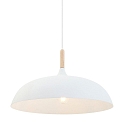 Pendelarmatuur BJORR - � 45CM 1-vlams, groot, plat E27 IP20, wit mat dimbaar