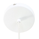 Mexlite Pendelarmatuur BJORR - � 45CM 1-vlams, groot, plat E27 IP20, wit mat dimbaar