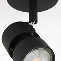 spot NATASJA 1 flame, Dim-To-Warm, adjustable GU10 IP20, steel brushed dimmable
