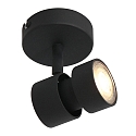 spot NATASJA 1 flame, Dim-To-Warm, adjustable GU10 IP20, steel brushed dimmable