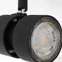 Steinhauer spotlight bar NATASJA 4 flames, long, Dim-To-Warm, adjustable GU10 IP20, black matt dimmable