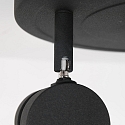 spotlight bar NATASJA 3 flames, round, Dim-To-Warm, adjustable GU10 IP20, steel brushed dimmable