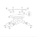 spotlight bar NATASJA 3 flames, round, Dim-To-Warm, adjustable GU10 IP20, steel brushed dimmable