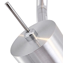 spotlight bar NATASJA 6 flames, long, Dim-To-Warm, adjustable GU10 IP20, steel brushed dimmable