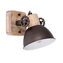 Plafondarmatuur GEARWOOD 1-vlams, instelbaar E27 IP20, antraciet, mat dimbaar