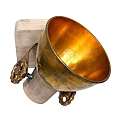 Plafondarmatuur GEARWOOD 1-vlams, instelbaar E27 IP20, brons, antiek dimbaar
