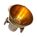 Mexlite Plafondarmatuur GEARWOOD 1-vlams, instelbaar E27 IP20, brons, antiek dimbaar