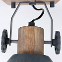 Mexlite Plafondarmatuur GEARWOOD 1-vlams, instelbaar E27 IP20, grijs, mat dimbaar