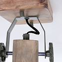 Mexlite Plafondarmatuur GEARWOOD 1-vlams, instelbaar E27 IP20, groen, glanzend dimbaar