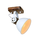 Plafondarmatuur GEARWOOD 1-vlams, instelbaar E27 IP20, wit mat dimbaar