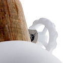 Mexlite Plafondarmatuur GEARWOOD 1-vlams, instelbaar E27 IP20, wit mat dimbaar