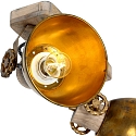 Mexlite Plafondarmatuur GEARWOOD 2-vlams, instelbaar E27 IP20, brons, antiek dimbaar