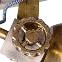 Mexlite Plafondarmatuur GEARWOOD 2-vlams, instelbaar E27 IP20, brons, antiek dimbaar
