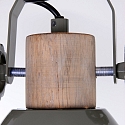 Mexlite Plafondarmatuur GEARWOOD 2-vlams, instelbaar E27 IP20, groen, glanzend dimbaar