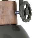 Mexlite Plafondarmatuur GEARWOOD 2-vlams, instelbaar E27 IP20, groen, glanzend dimbaar