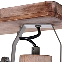 Mexlite Plafondarmatuur GEARWOOD 2-vlams, instelbaar E27 IP20, groen, glanzend dimbaar