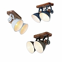 Mexlite Plafondarmatuur GEARWOOD 2-vlams, instelbaar E27 IP20, groen, glanzend dimbaar