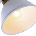 Mexlite Plafondarmatuur GEARWOOD 2-vlams, instelbaar E27 IP20, wit mat dimbaar