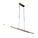 Pendelarmatuur ZELENA / 80-140CM up down, CCT Switch, instelbaar, met aanraakdimmer IP20, staal geborsteld dimbaar