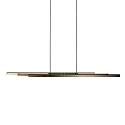 Pendelarmatuur ZELENA / 80-140CM up down, CCT Switch, instelbaar, met aanraakdimmer IP20, staal geborsteld dimbaar