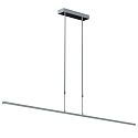 Steinhauer Pendelarmatuur ZELENA / 155CM up down, CCT Switch, instelbaar, met aanraakdimmer IP20, staal geborsteld dimbaar