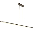 Steinhauer Pendelarmatuur ZELENA / 155CM up down, CCT Switch, instelbaar, met aanraakdimmer IP20, staal geborsteld dimbaar