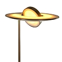 Steinhauer Floor lamp ZODIAC LED, 2 flames, with reading arm adjustable, bronze