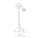 Steinhauer pendant luminaire BIKKEL - � 32CM 1 flame, small E27 IP20, black matt dimmable