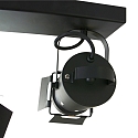 Mexlite Plafondarmatuur CARR� 2-vlams, instelbaar E27 IP20, zwart mat dimbaar