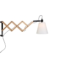 Wandarmatuur DION met schakelaar, met stekker, instelbaar, conisch E14 IP20, zwart mat 