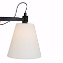 Mexlite Wandarmatuur DION met schakelaar, met stekker, instelbaar, conisch E14 IP20, zwart mat 