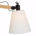 Mexlite Wandarmatuur DION met schakelaar, met scharnierende arm, met stekker, conisch E14 IP20, zwart mat 