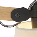 Mexlite Wandarmatuur DION met schakelaar, met scharnierende arm, met stekker, conisch E14 IP20, zwart mat 