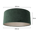 Steinhauer Lampenkap KAPPEN - � 50CM cilindrisch, donkergroen