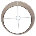 Steinhauer Lampenkap KAPPEN - � 40CM plat, cilindrisch, zilver