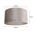 Steinhauer Lampenkap KAPPEN - � 40CM plat, cilindrisch, zilver
