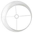 Steinhauer Lampenkap KAPPEN - � 40CM plat, cilindrisch, wit