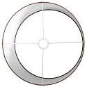 Steinhauer Lampenkap KAPPEN - � 40CM plat, cilindrisch, modder