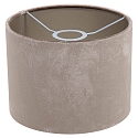 Lampenkap KAPPEN - � 20CM hoog, cilindrisch, zilver