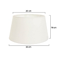 Lampenkap KAPPEN - � 30CM conisch, cr�me