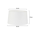 Mexlite Lampenkap KAPPEN - � 30CM conisch, wit