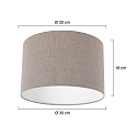 Lampenkap KAPPEN - � 30CM cilindrisch