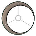 Steinhauer Lampenkap KAPPEN - � 30CM cilindrisch, donkergroen