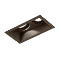 Inbouwspot PLANO 2.0 - LED 2-vlams, cardanisch draaien, met klemveren IP20, brons dimbaar