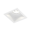 Inbouwspot PLANO IP44 1.0 - LED 1-vlams, stijf, met klemveren IP44 / IP20, mat, verkeerswit dimbaar